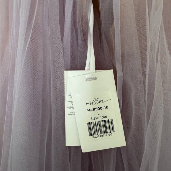 Milla Lavender Sheer Maxi Tulle Dress - Picture 6 of 8